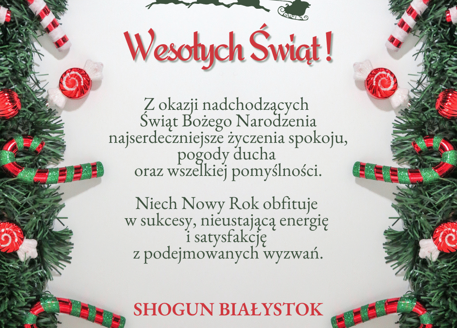 Wesołych Świąt Bożego Narodzenia!